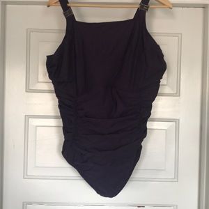 Lands’ End  Swimsuit in Dark Purple